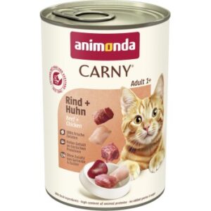 animonda Carny Nassfutter Katze Adult 6x400 g Rind und Huhn