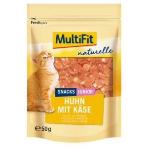 MultiFit naturelle Huhn & Käse Junior 4x50g