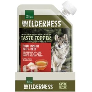 REAL NATURE WILDERNESS Snack Hund Taste Topper Bone Broth 6 x 200 g Rind