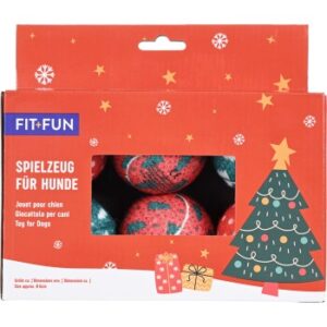 FIT+FUN Spielzeug Xmas Tennisball-Set 6 Stück
