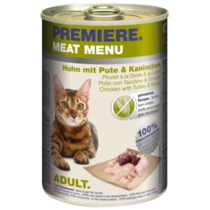 PREMIERE Meat Menu Adult Huhn mit Pute und Kaninchen 12x400 g