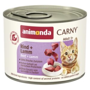 animonda Carny Nassfutter Katze Adult Lamm und Rind 12x200 g