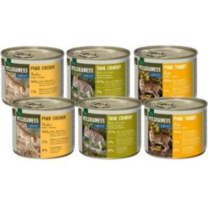 REAL NATURE WILDERNESS Nassfutter Katze, Adult 6x200 g Mixpaket 3