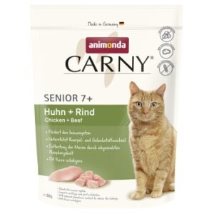 animonda Carny Trockenfutter Katze Senior, Huhn und Rind 350 g
