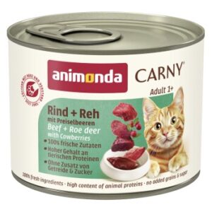 animonda Carny Nassfutter Katze Adult Rind und Kabeljau mit Petersilienwurzel 24x200 g