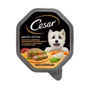 Cesar Garten-Terrine Geflügel, Gemüse und Reis 14x150 g