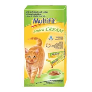 MultiFit Snack Creme 11x7x15g Geflügel, Leber und Biotin