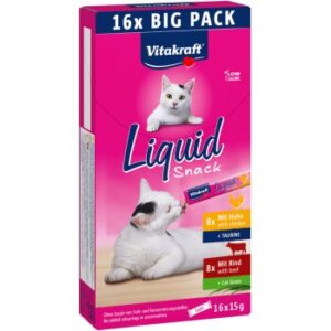 Vitakraft Liquid Snack Multipack mit Huhn und Rind 16x15 g