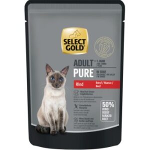 SELECT GOLD Adult Pure in Soße Rind 12x85 g