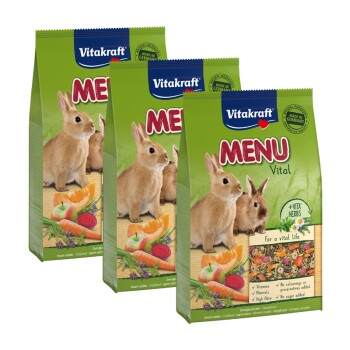 Vitakraft Premium Menü Vital Zwergkaninchen 3x5 kg