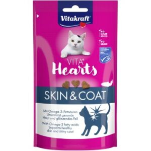 Vitakraft Vita Hearts SkinCoat, Salmon MSC, 9x40g