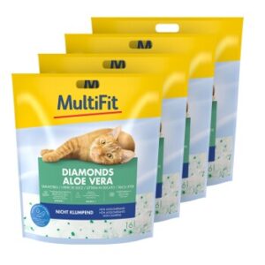 MultiFit Diamonds Aloe Vera Silikatstreu 4x16 l