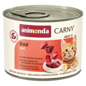 animonda Carny Nassfutter Katze Adult Rind 12x200 g