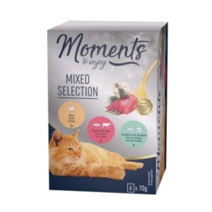 MOMENTS Nassfutter Katze Adult, Mixed Selection 6x70 g