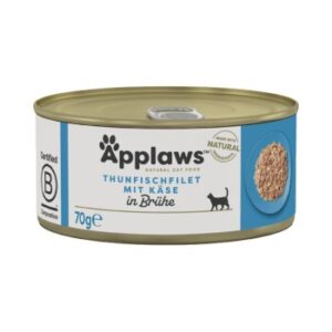 Applaws Nassfutter Katze Adult in Brühe Thunfisch und Käse 24x70 g