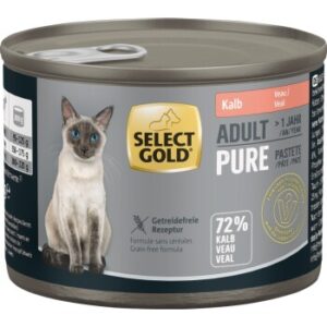 SELECT GOLD Pure Adult Paté Kalb 12x200 g