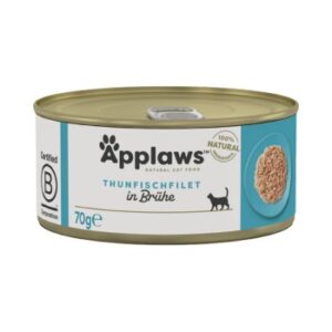Applaws Nassfutter Katze Adult in Brühe Thunfischfilet 24x70 g