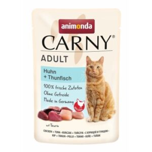 animonda Carny Nassfutter Katze Adult Huhn und Thunfisch 12x85 g