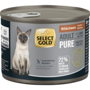 SELECT GOLD Pure Adult Paté Wildschwein 12x200 g