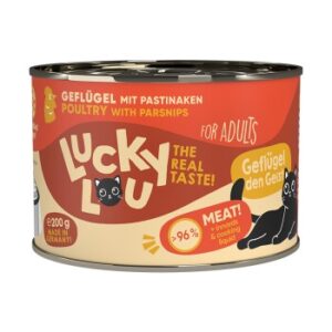 Lucky Lou Nassfutter Katze Adult Geflügel 12x200 g