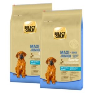 SELECT GOLD Sensitive Maxi Junior Lamm/Lachs/Kartoffel mit Insekten-Protein-Mischung 2x12 kg