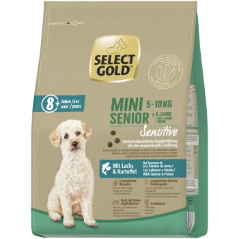 SELECT GOLD Sensitive Mini Senior Lamm & Reis Lachs mit Kartoffel 4 kg