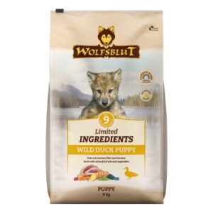 WOLFSBLUT Limited Ingredients Trockenfutter Hund, Puppy, Wild Duck 2x9 kg