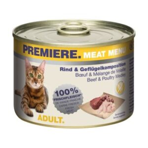 PREMIERE Meat Menu Adult Rind und Geflügelkomposition 12x200 g