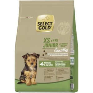 SELECT GOLD Trockenfutter Hund Sensitive XS Junior 1 kg Ente und Kartoffel