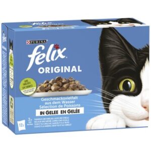 Felix Original Geschmacksvielfalt aus dem Wasser in Gelee 12x85g