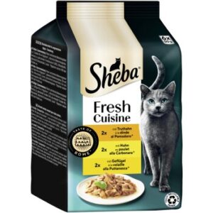 Sheba Fresh Cuisine Nassfutter Katze Adult, Multipack 36x50 g Taste of Rome