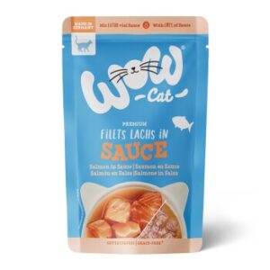 WOW Nassfutter Katze, Adult, in Sauce 8x85 g Lachs