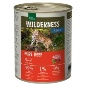 REAL NATURE WILDERNESS Nassfutter Katze, Adult Pure Beef 6x800 g