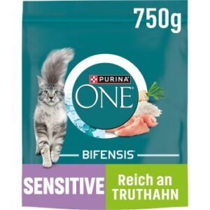 Purina ONE BIFENSIS Sensitive Truthahn und Reis 750 g