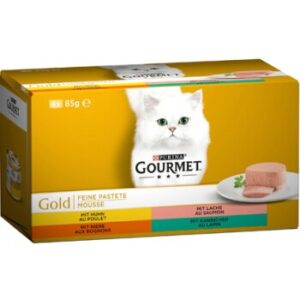 GOURMET Pastete Huhn Lachs Niere 8x85g