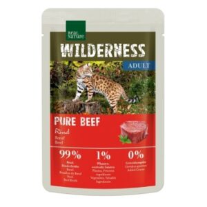 REAL NATURE WILDERNESS Nassfutter Katze, Adult Pure Beef 12x85 g