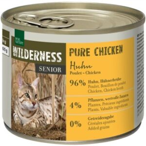 REAL NATURE WILDERNESS Nassfutter Katze, Senior, Pure Chicken 24x200 g