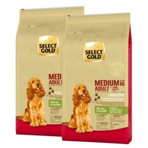 SELECT GOLD Sensitive Adult Medium Ente und Kartoffel 2x12 kg