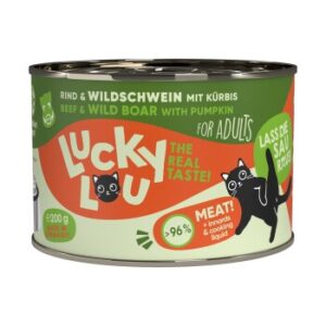Lucky Lou Nassfutter Katze Adult Rind und Wildschwein 6x200 g
