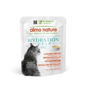 Almo nature Nassfutter Katze HFC Hydration Help 24 x 50 g Hühnerbrühe mit Hühnerfilet