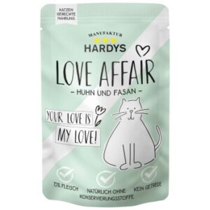 Hardys Love Affair Nassfutter Katze Huhn und Fasan 12x100 g