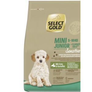 SELECT GOLD Sensitive Mini Junior Lamm/Lachs/Kartoffel Ente und Kartoffel 4 kg