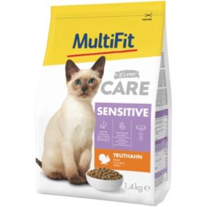 MultiFit Care Trockenfutter Katze, Adult, Sensitive, Truthahn 1.4 kg