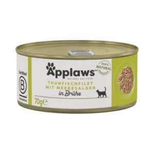 Applaws Nassfutter Katze Adult in Brühe Thunfisch mit Algen 24x70 g