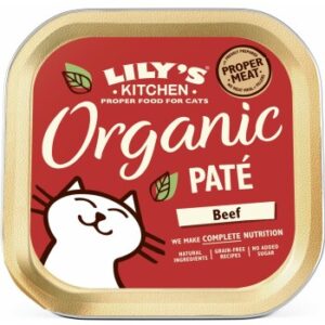 LILY'S KITCHEN Nassfutter Katze Adult Organic Patè Rind 19x85 g
