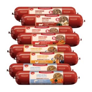 Fleischeslust Nassfutter Hund Classic Adult Gemischte Futterbox 8x400 g