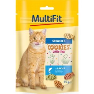 MultiFit Cookies Little Fish mit Lachs, 50 g