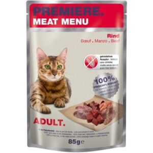 PREMIERE Meat Menu Adult Rind 12x85 g