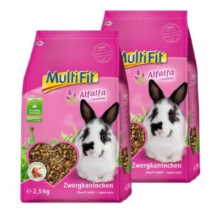 MultiFit für Zwergkaninchen mit Alfalfa 2x2.5 kg