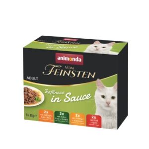animonda Vom Feinsten Adult Raffinesse in Sauce Mixpack 8x85 g